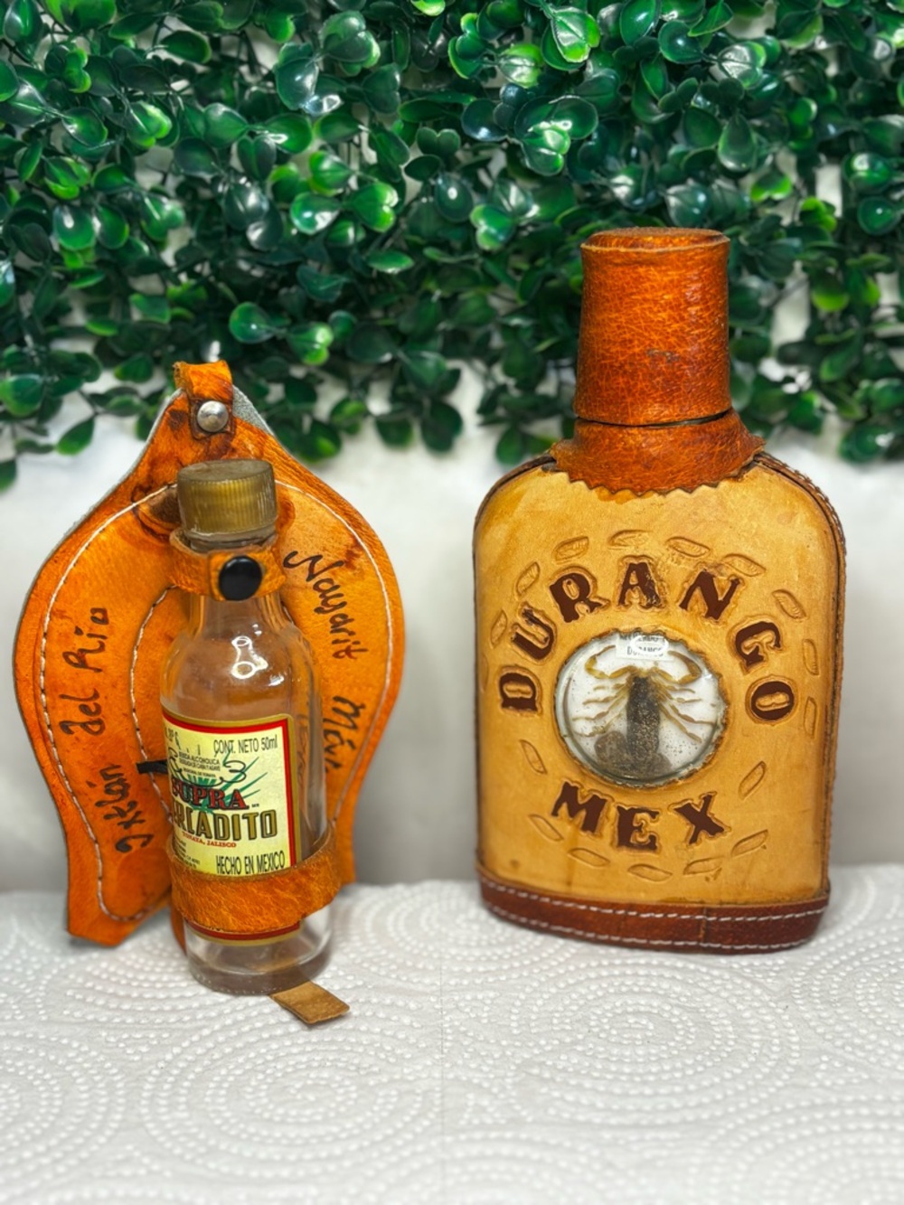 Handmade Mexico empty bottles